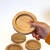 زیر فنجانی چوبی