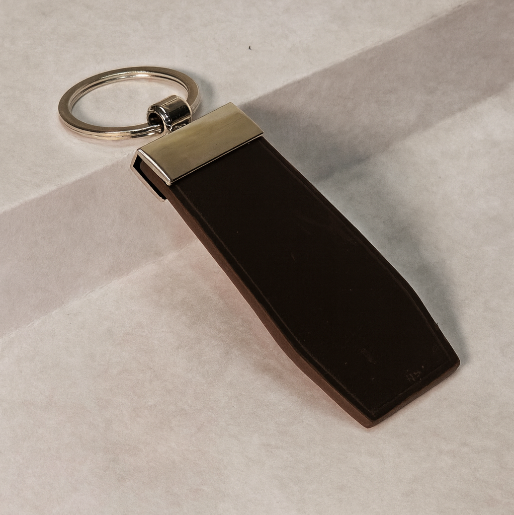 سر کلیدی چرم طبیعی قهوه ای ناپا