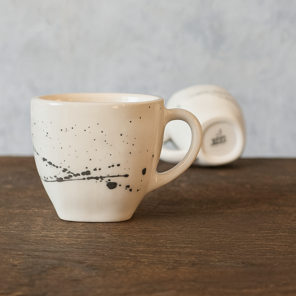 فنجان مربع سرامیکی کهکشان مشکی