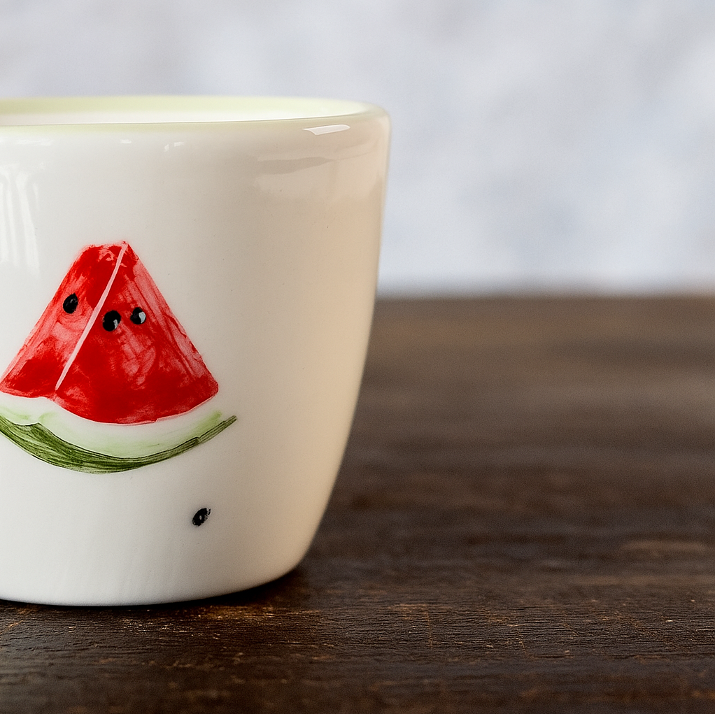 شات قهوه سرامیکی خمره ای هندوانه یلدایی